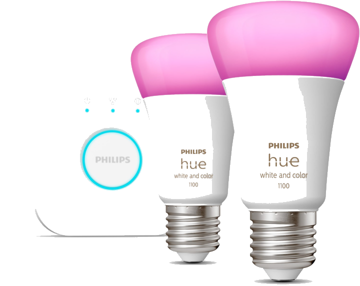 Hue W&C A. 9W E27 2er Starterset