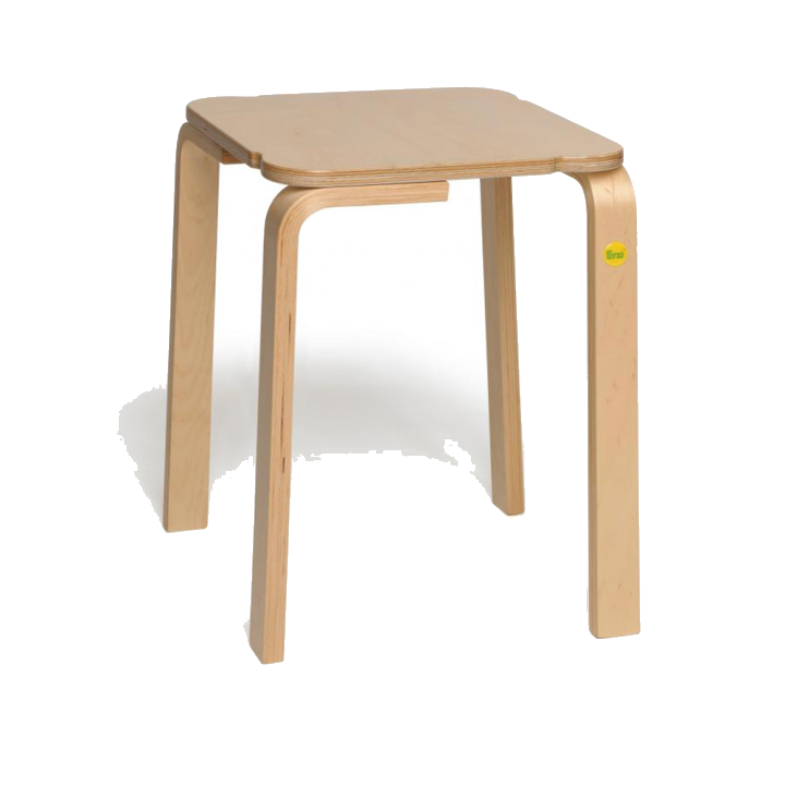 Erzi Hocker aus Formholz, stapelbar