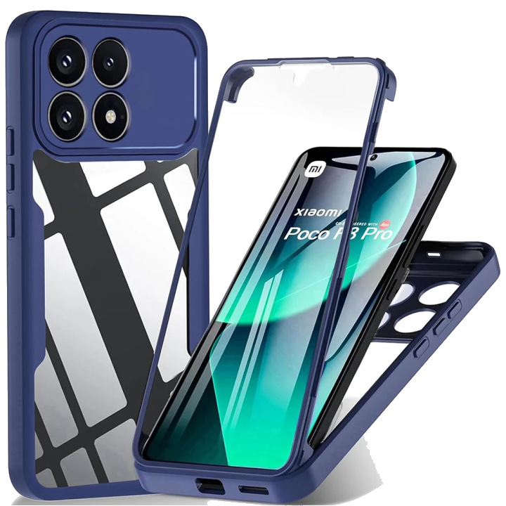 Hülle für Xiaomi Poco F8 Pro, Techsuit, ColorVerse 360, Blau