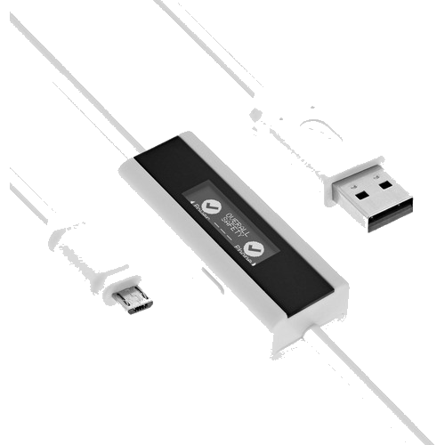InLine® USB Smart Control, Multimeter, Ladeüberwachung, USB A zu Micro-B Kabel