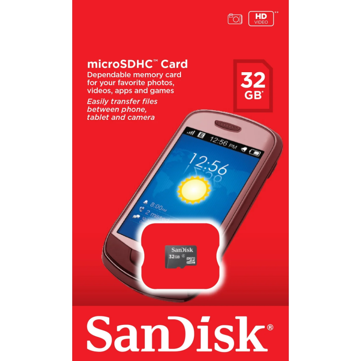 SanDisk Ultra microSDHC Speicherkarte, 32GB, Klasse 4