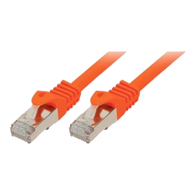shiverpeaks Patchkabel, Kat. 6A, S/FTP, 1,0 m, orange