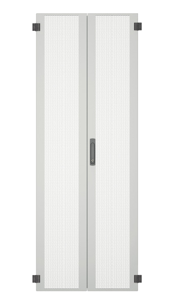 Tür für PRO 42HE, B=800, Stahl perf., 2-teilig, SH, RAL7035