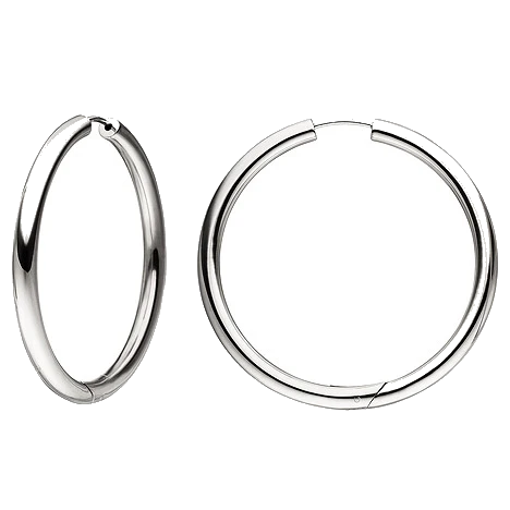 Creolen groß 925 Sterling Silber Ohrringe Durchmesser 48 mm