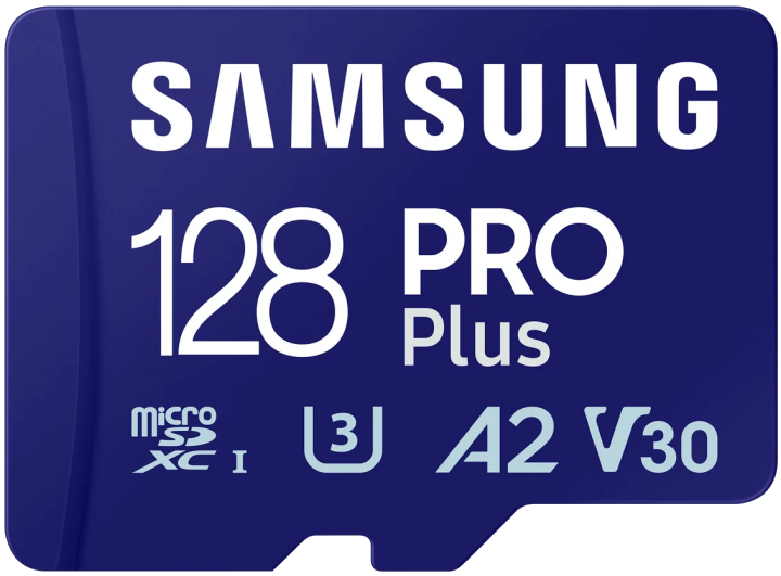 Samsung PRO Plus microSDXC Speicherkarte, 128Gb, Klasse 10 / UHS-1 U3, mit Adapter MB-MD128SA/EU