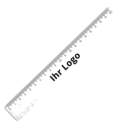 Kunstoff-Lineal, 20cm, weiß