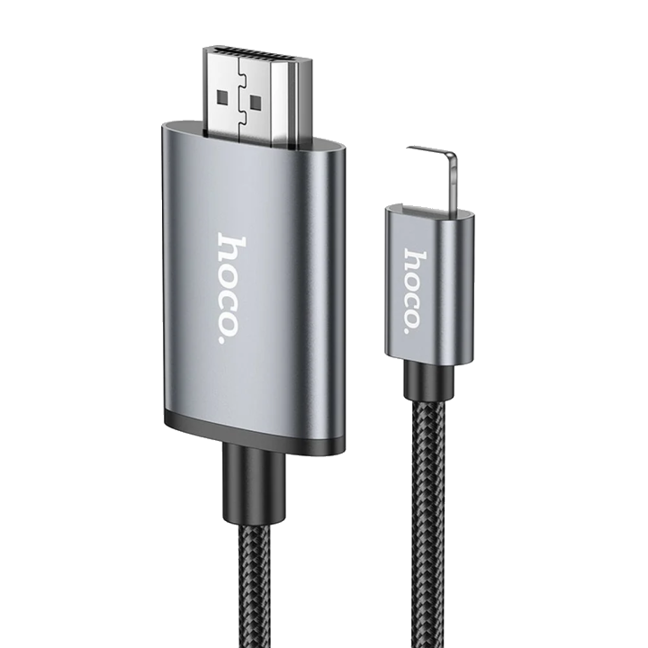 Audio- und Videokabel Lightning - HDMI HOCO UA27, 2m, Grau