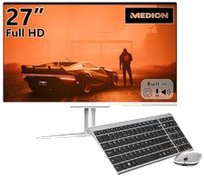 Office computer AiO Medion 27" FHD Ryzen 5 8GB/512GB W11 keyboard+mouse