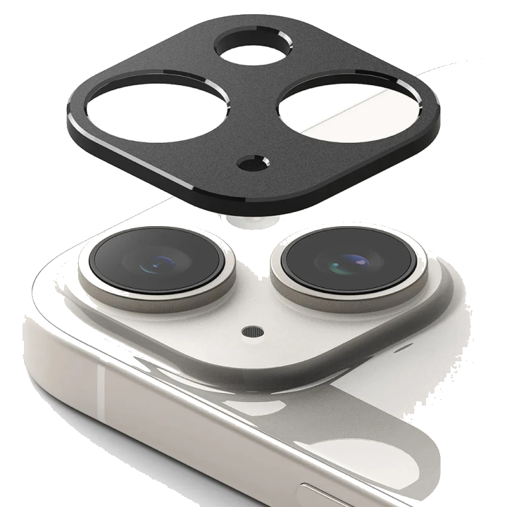 Rahmen Schutz Rückkamera Ringke Styling für Apple iPhone 15 Plus / 15, Aluminium, Schwarz