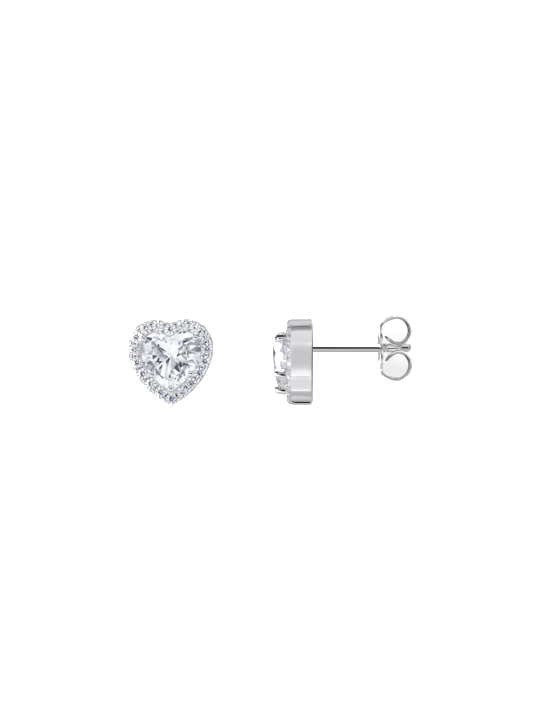 Thomas Sabo H2305-051-14 Silberner Halo-Ohrstecker in Herzform 9,0 mm Damen
