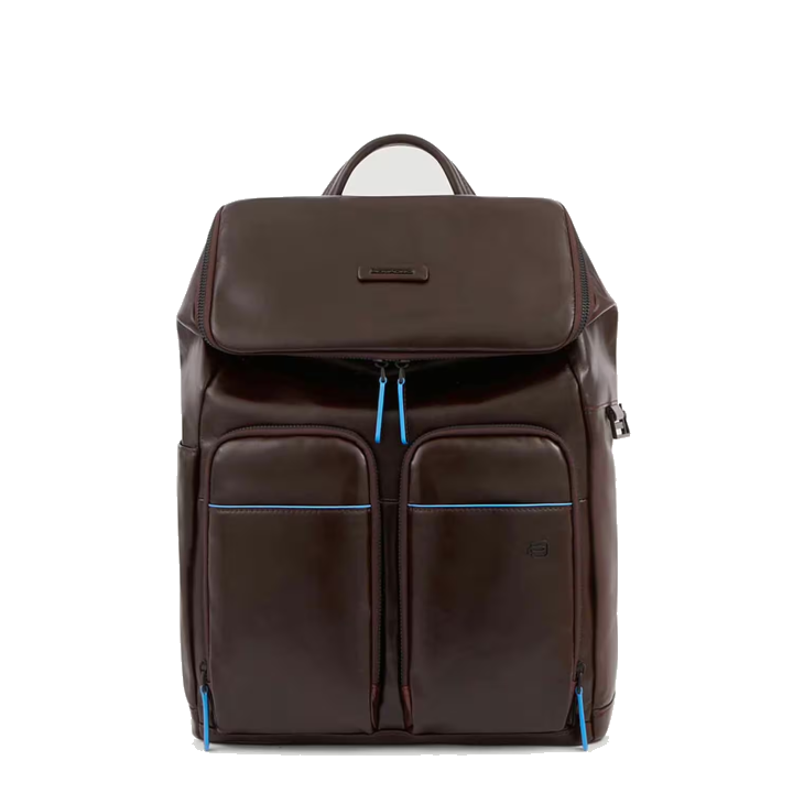 Piquadro Blue Square Revamp Laptop-Rucksack 14" mit iPad®-Fach Mahagoni