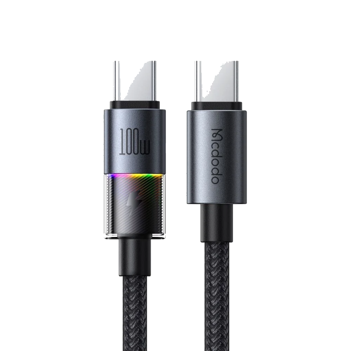 USB-C Daten- und Ladekabel - USB-C McDodo CA-8200 Colorful, 100W, 1.2m, Schwarz