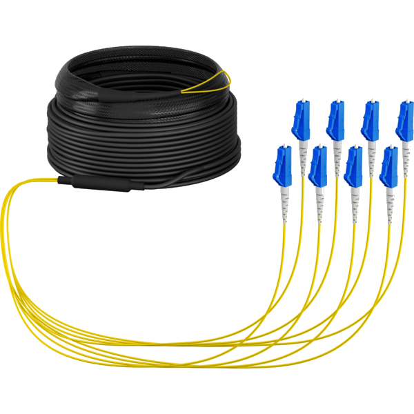 Trunkkabel U-DQ(ZN)BH OS2 8E (1x8) LC-LC, 20m Dca LSZH G657A1