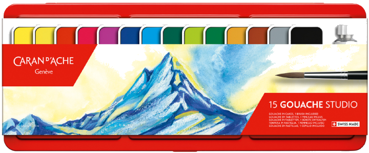 CARAN D, ACHE Gouache GOUACHE STUDIO, in Tabletten, 15er Etui
