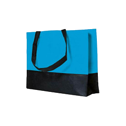 Joytex® Vlies-Umhängetasche, hellblau/schwarz