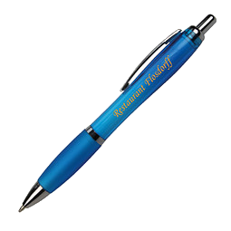 LANCE® Kugelschreiber Rio, blaue Mine, blau-transparent