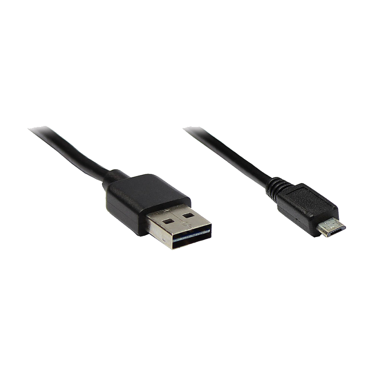 Alcasa USB 2.0 A/micro B, 1m USB cable