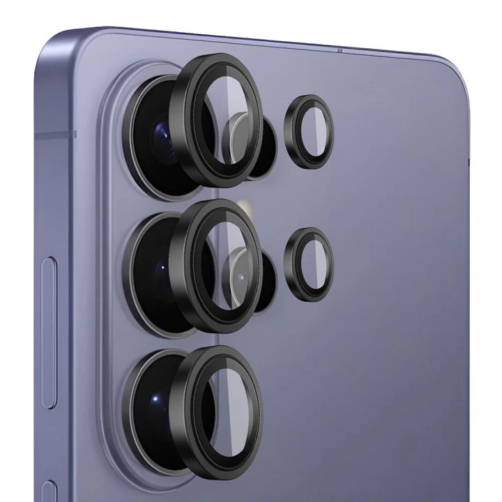 Schutzfolie Blueo für die Rückkamera des Samsung Galaxy S26 Ultra S948, gehärtetes Glas, Schwarz