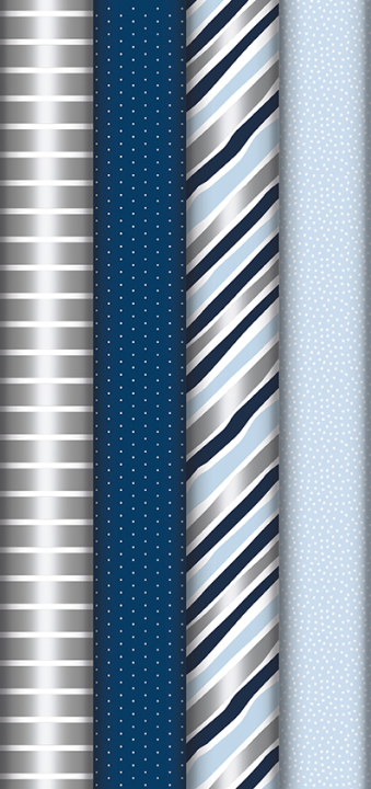 Clairefontaine Geschenkpapier , Excellia blau, , im Display