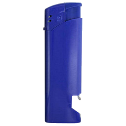 Piezo-Feuerzeug mit Flaschenöffner, blau