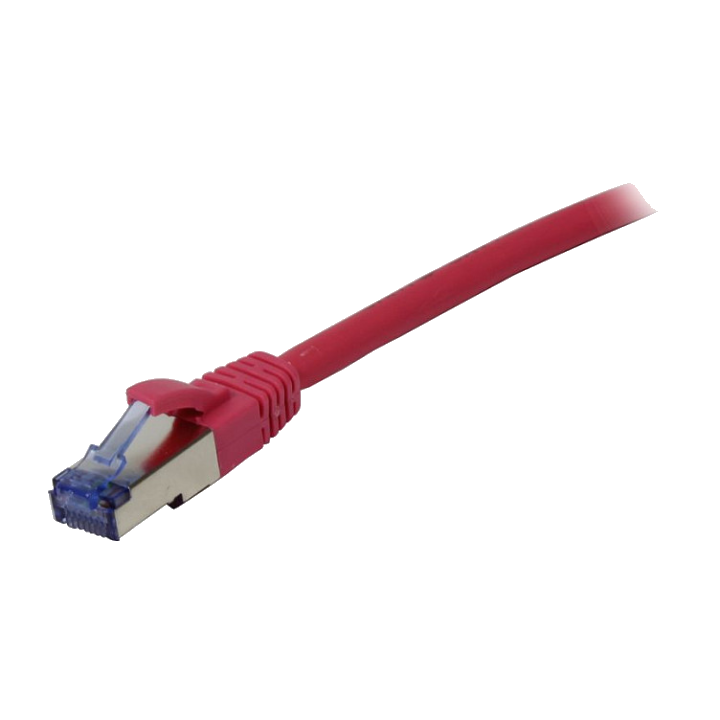 Synergy21 Patchkabel RJ45, CAT6A 500Mhz, 0,5m, pink, S-STP(S/FTP), Komponent getestet(GHMT certified), AWG26,