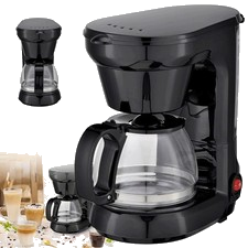 Filterkaffeemaschine Kaffeemaschine Kaffeeautomat 750 ml Schwarz 4-6 Tassen