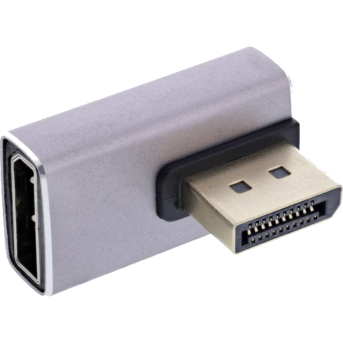 InLine® DisplayPort 1.4 Adapter, DisplayPort St/ Bu, 90ï¿½ vertikal rechts, 8K