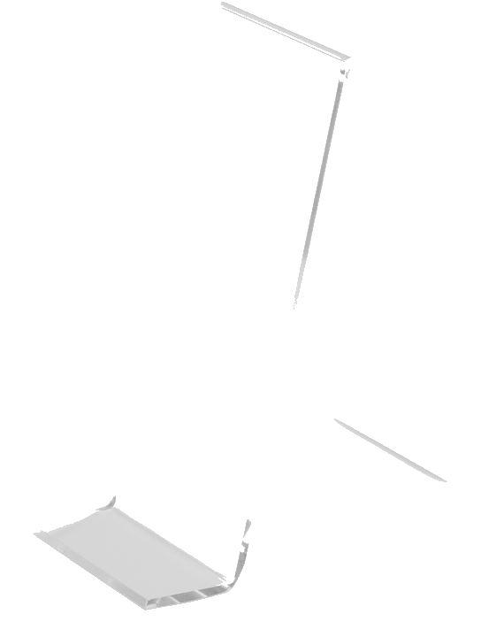 deflecto Displayständer, 50 x 140 x 110 mm, glasklar