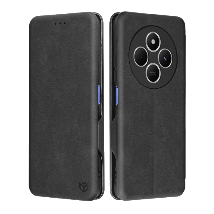 Hülle für Xiaomi Poco C75 / Redmi 14C, Techsuit, Safe Wallet Plus, Schwarz