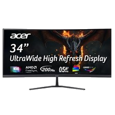 Acer Nitro ED340CUR X0 34" Curved Gaming UWQHD Monitor 3440x1440 dpi 0,5ms 200Hz