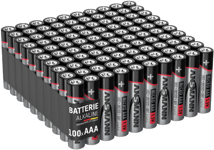 ANSMANN Alkaline Batterie, Micro AAA, 100er Pack
