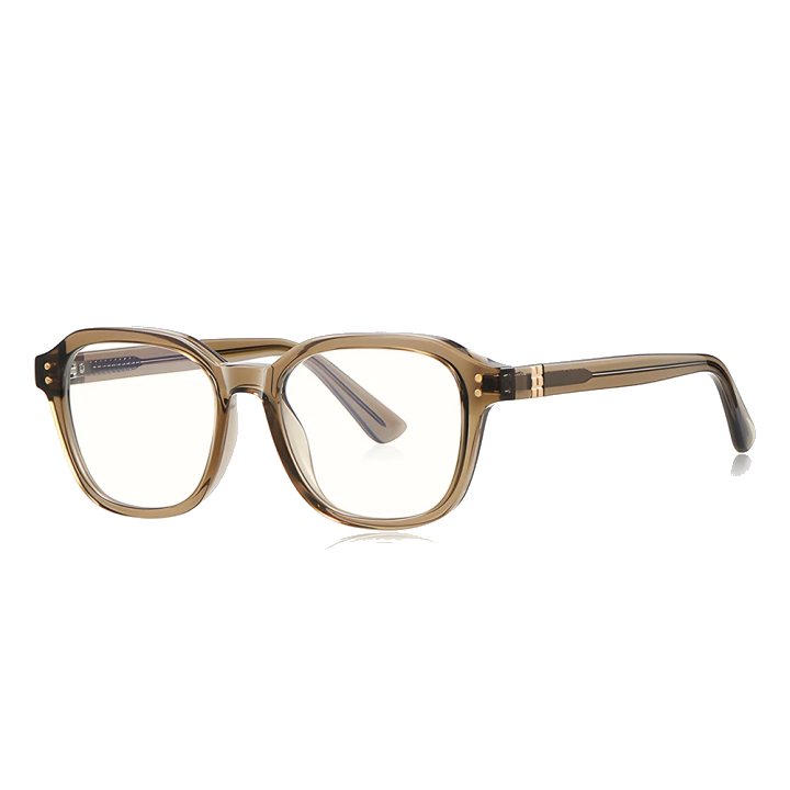 Computerbrille für Männer Techsuit 2227, Anti-Blue Light, Hellbraun