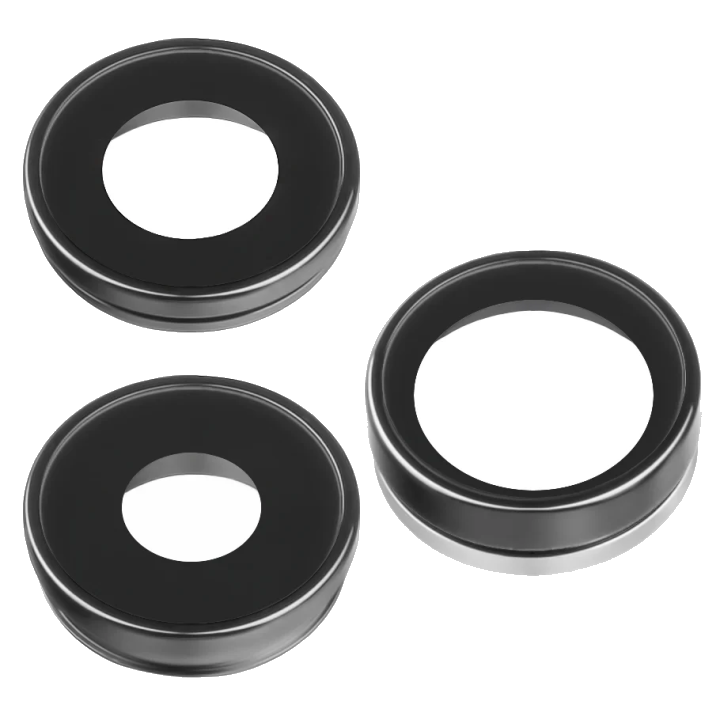 Rückkamera Glas Set für Apple iPhone 13 Pro / 13 Pro Max | mit Innenrahmen | Schwarz