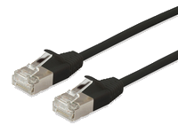 Equip Cat.6A F/FTP Slim-Patchkabel, 1.0m, Black