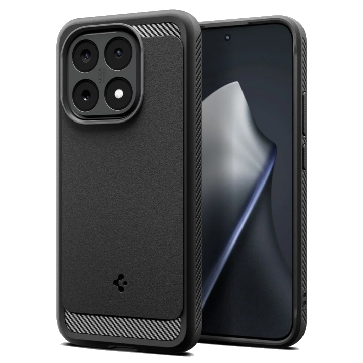 Hülle für Xiaomi 15T, Spigen, Rugged Armor, Mattschwarz ACS10459