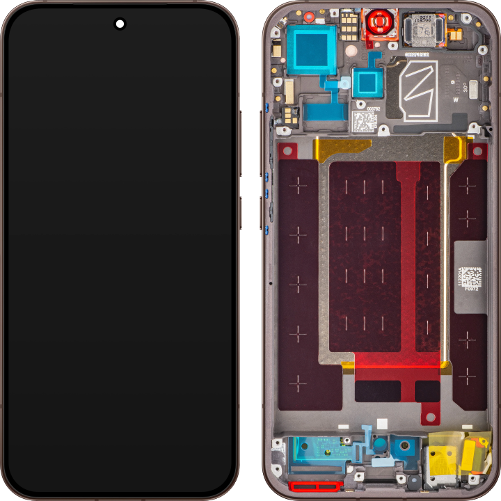 Display mit Touchscreen Oppo Reno15 Pro Mini / Reno15 Pro, mit Rahmen, Braun (Dusk Brown /Cocoa Brown), Service Pack 621029000774