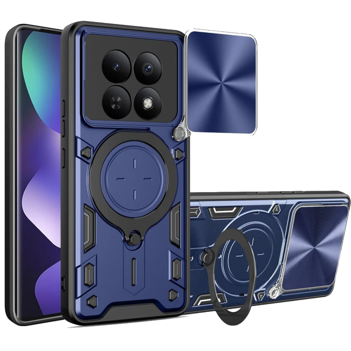 Hülle für Xiaomi Poco M8 / Redmi Note 15 5G / Note 15 4G, Techsuit, CamGuard Pro, Blau