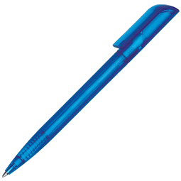 Drehkugelschreiber Promo Frozen, blaue Mine, blau-transparent