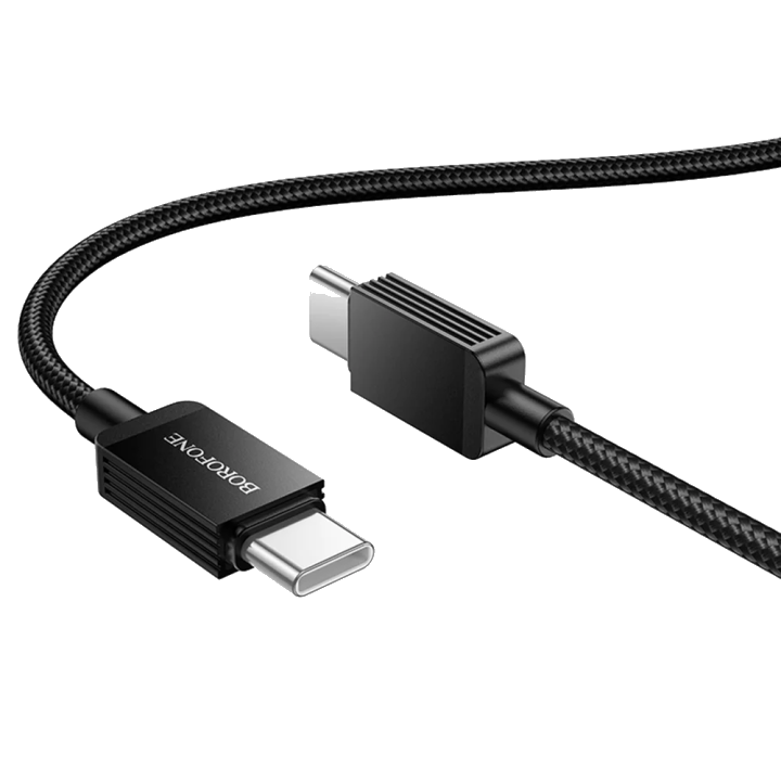 Daten- und Ladekabel USB-C - USB-C Borofone BX120 Placer, 60W, 1m, Schwarz