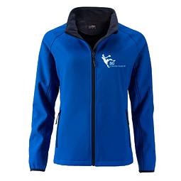 JAMES & NICHOLSON Damen Softshell-Jacke Promo, blau, M