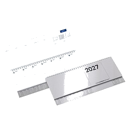 Querkalender Terminax Deskmaster 2027, silber