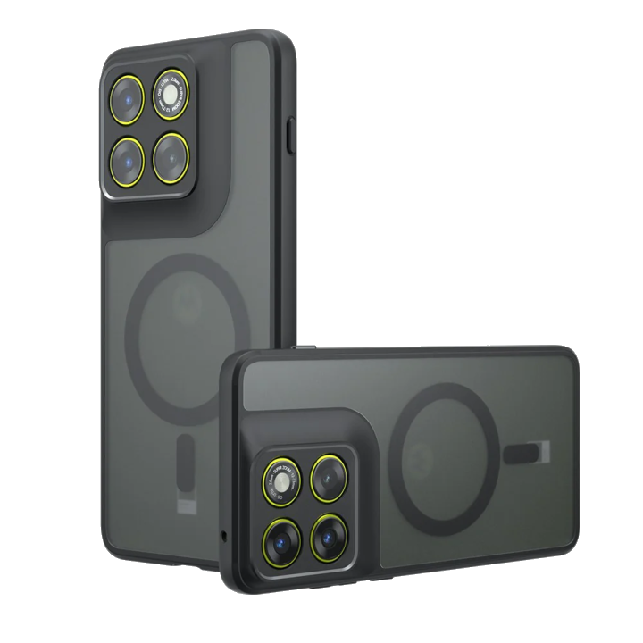 MagSafe Hülle für Motorola Edge 70, Techsuit, PureFrost, Satinschwarz