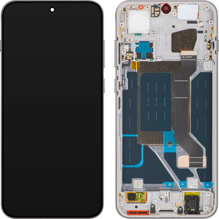 Display mit Touchscreen Oppo Find X9, mit Rahmen, Grau (Titanium Grey), Service Pack 621029000716