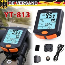 Kabellos Funk Fahrradcomputer LCD Fahrrad Tachometer Radfahren Kilometerzähler