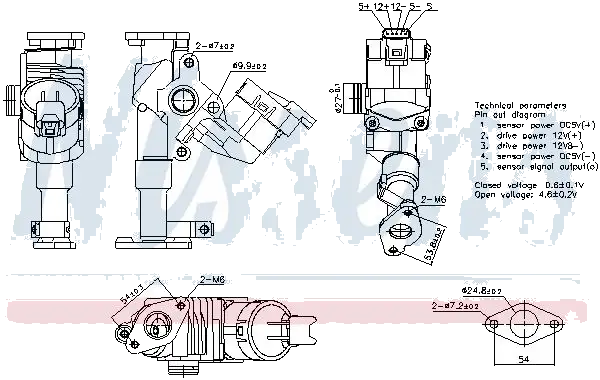 NISSENS AGR-Ventil 5707286505919