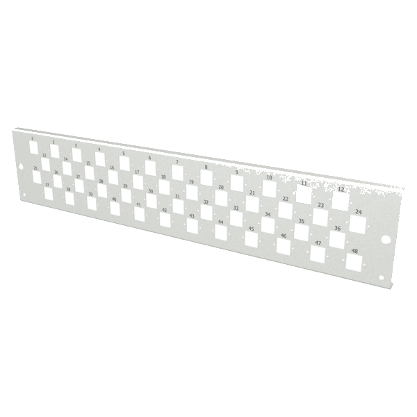 Frontplatte 2HE 48xE2000®Duplex, E2000®, Compact (RDM)