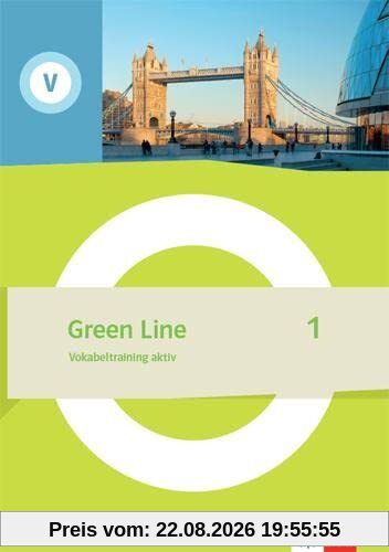 Green Line 1: Vokabeltraining aktiv. Arbeitsheft mit Lösungen Klasse 5 (Green Line. Ausgabe ab 2021)