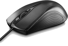 Hama Computermaus mit Kabel (Maus mit 3 Tasten für PC, Laptop oder Windows 11/10
