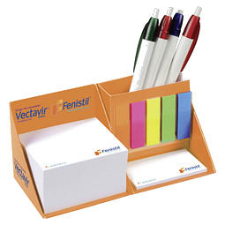 Schreibtisch-Würfel mit Kartoncover, inkl. Druck