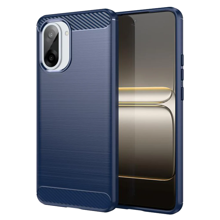 Hülle für OnePlus Nord CE5, Techsuit, Carbon, Blau